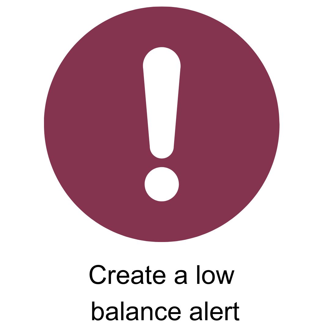 Low Balance Alert icon