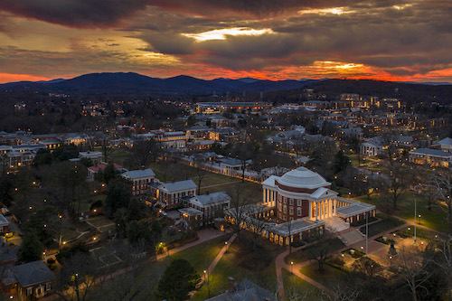 UVA night scene